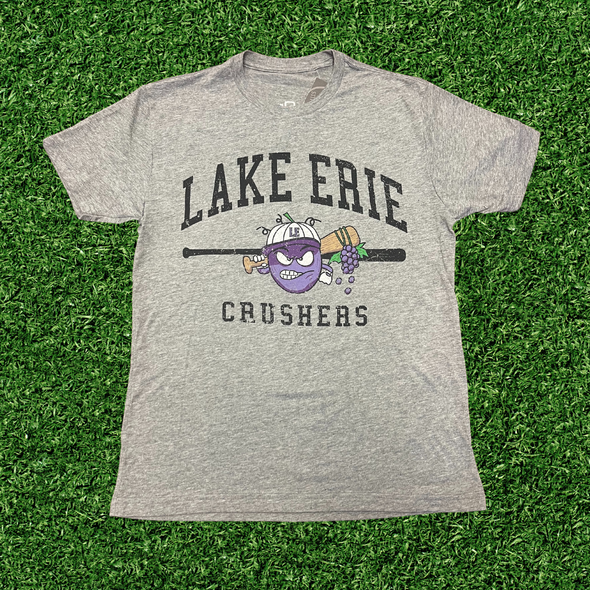 Lake Erie Crushers Arch Bat T-shirt