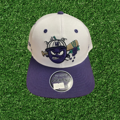 white adjustable player on field hat