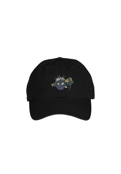 Black Angry Grape Bio washed Dad Hat