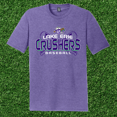 Soft style shirt with Crushers Green and Purple