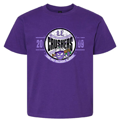 Youth Crushers baseball design shirt