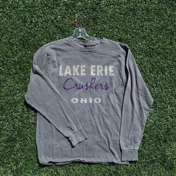 Long sleeve dyed ringspun t- shirt