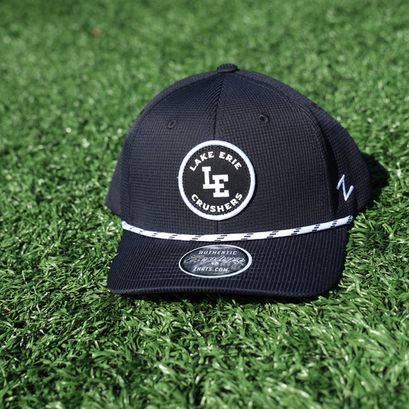 Crushers Black “Rope” Hat