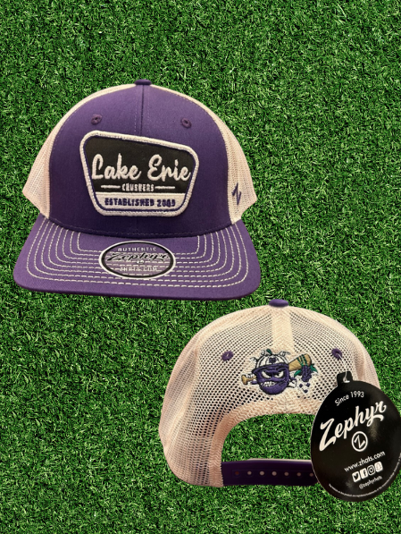 Trucker Hat Purple with "State Park" Patch  Design