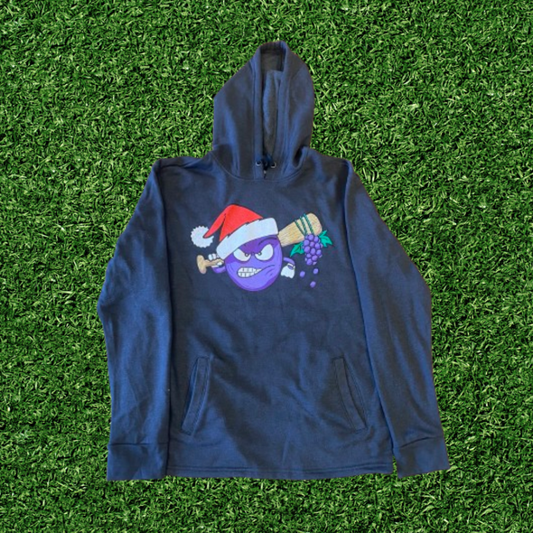 Holiday Hoodie -Santa Hat Grape Santa hat.