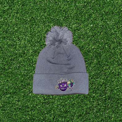 Winter Angry Grape Knit Pom Hat